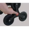 IMAX MF Poussette de marché Chariot de courses 6 roues ROLSER bleu Océan