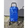 BUGGY Poussette de marché Chariot de courses 2 roues SIDEBAG Bleu Gris