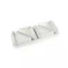 Set apéritif Ensemble Snack 4 coupelles sur plateau en porcelaine SC
