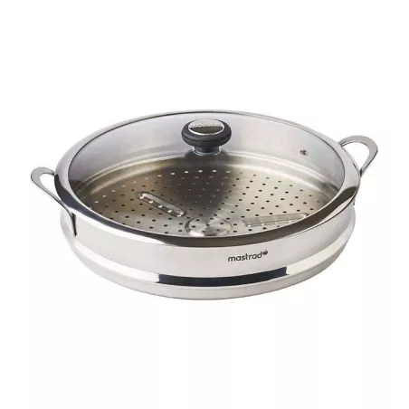 O´WOK Panier vapeur Inox + couvercle verre MASTRAD D32  SC