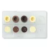 Moule à chocolats en polycarbonate x 10 cavités D33 Cercle Modulaire  SC