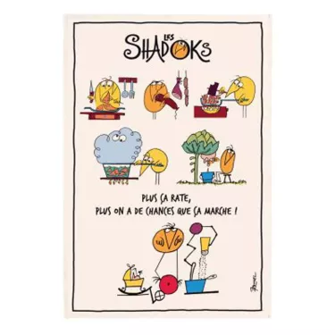 Torchon Coton SHADOKS En...