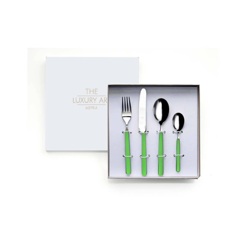 Pop, Vert - Set de 4 couverts de table