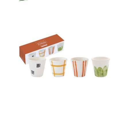 Coffret de 4 gobelets à...
