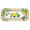 CAPRI plat long en mélamine Les Jardins de la Comtesse 37,5x17 cm