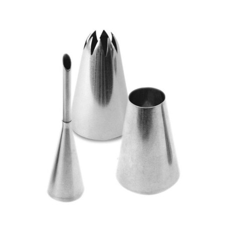3 Douilles inox choux...