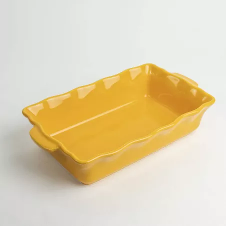Plat à Four Céramique Marron 25x18cm Hauteur 9cm - Culinaire Occasion