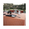 ANTIBES Nappe 100% coton enduit 200X150 Burnt orange SUD ETOFFE