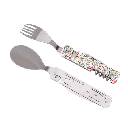 AKINOD 13H25 Set de couverts pliants multifonctions inox nomades CHAMPETRE