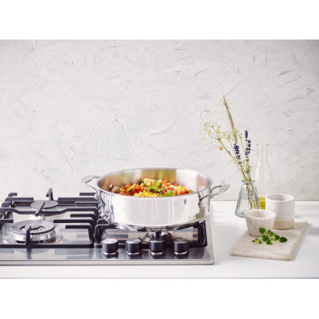 CHEF Cocotte inox 2 anses +...