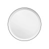 YAKA Porcelaine Blanche Assiette Plate D27 Médard de NOBLAT Liseret NOIR