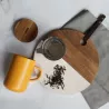 JULIET Infuseur à Thé / Tisanière en grès Jaune  475 ml  OGO avec couvercle bois
