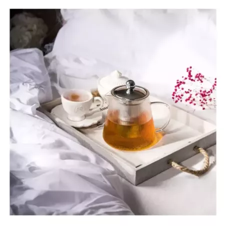DARJEELING Théière en verre borosilicate avec infuseur inox dévissable CRISTEL 0,8 L