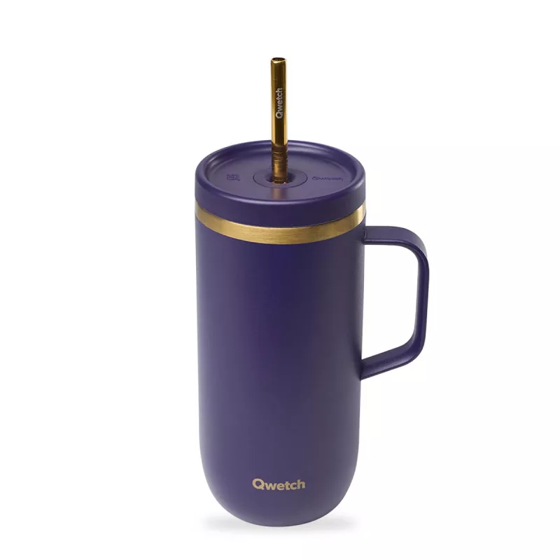 Gobelet publicitaire double paroi en inox recyclé - 350ml - TOPAZ
