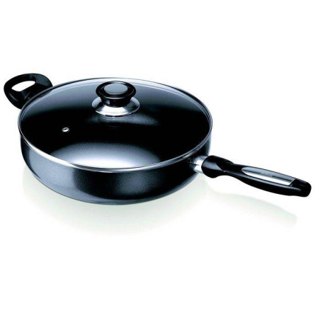 PRO INDUC Sauteuse Corps alu ép 3mm revêtement céramique Induction + Couvercle BEKA D28
