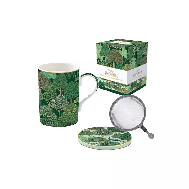 Coffret Tisanière En Porcelaine 35 Cl Avec Filtre Inox - Pour Infusions Et Thés - Easy Life