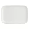 ESSENZIALE New Age Assiette plate rectangulaire en porcelaine 30x22 cm PORCELLANA BIANCA