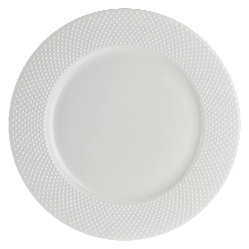 RICHIAMO Assiette plate en porcelaine D27 PORCELLANA BIANCA
