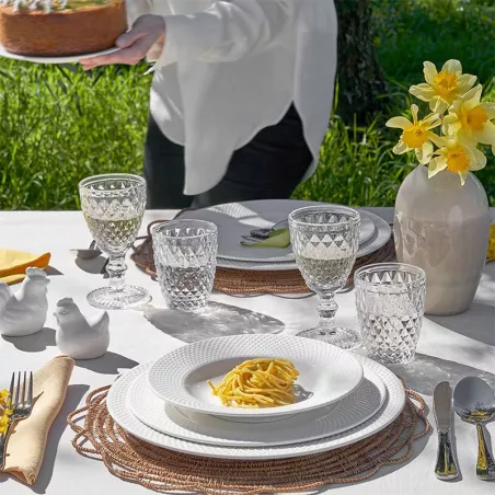 RICHIAMO Assiette plate en porcelaine D27 PORCELLANA BIANCA