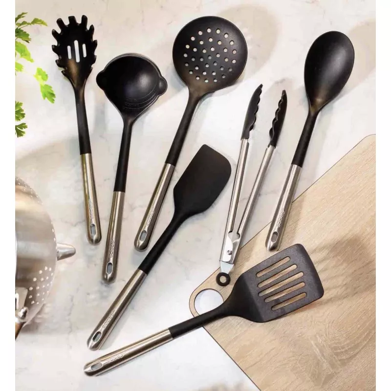 Louche à Soupe Double Bec Acier Inoxydable - Manche Long Pour Servir Sans éclabousser (25,7 Cm)