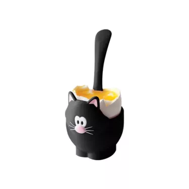 Coquetier et cuillère chat...