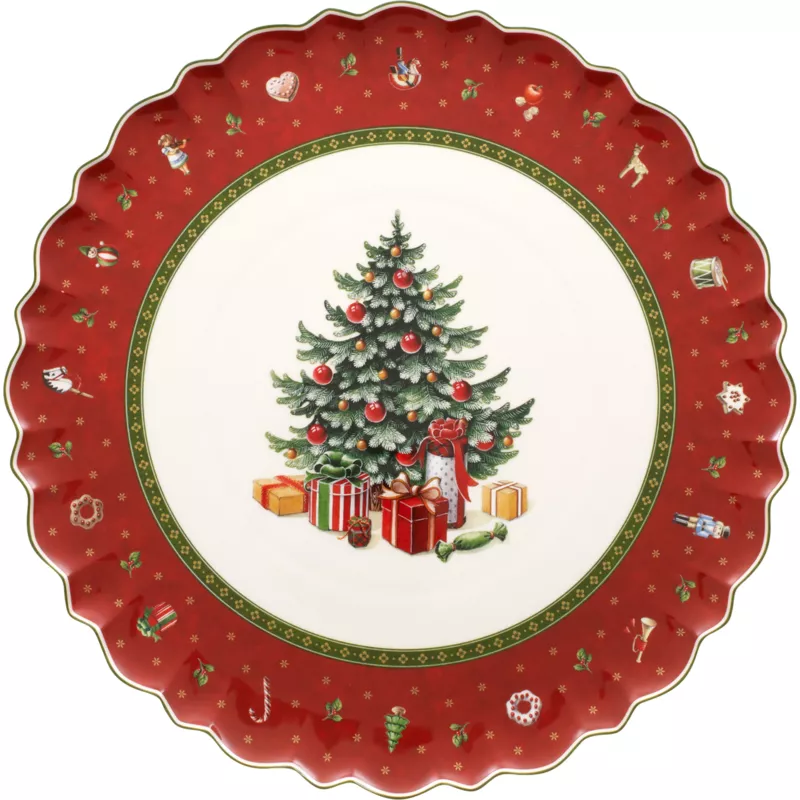 TOY'S DELIGHT Plat à gâteau rond Villeroy & Boch D33 cm