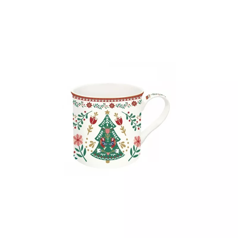 CHRISTMAS FOLK mug en porcelaine 30 cl