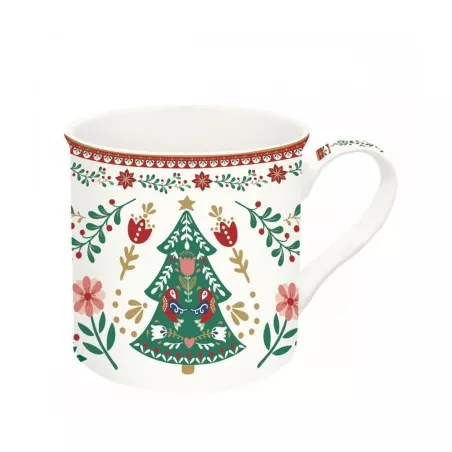 CHRISTMAS FOLK mug en porcelaine 30 cl