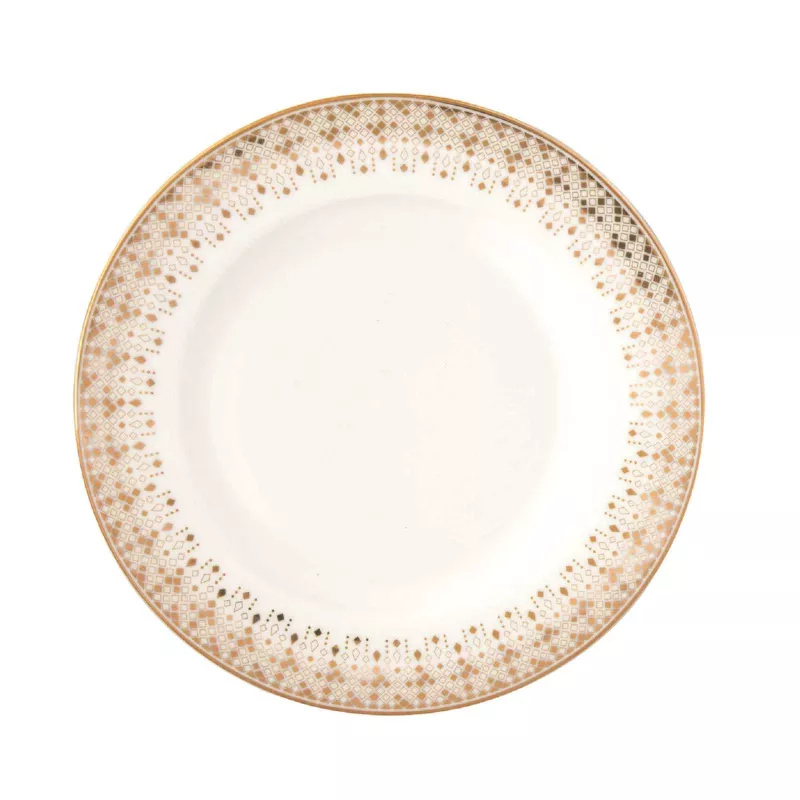 FESTIVE Assiette plate D26.5 cm en porcelaine