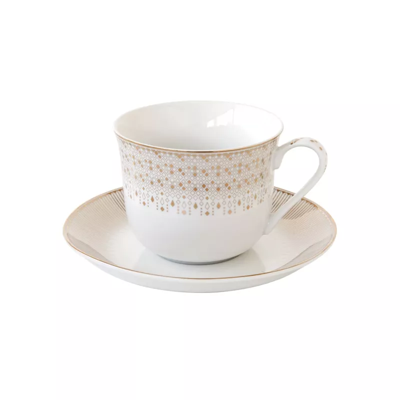 FESTIVE Tasse déjeuner 40 cl en porcelaine