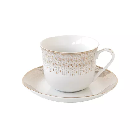 FESTIVE Tasse déjeuner 40 cl en porcelaine