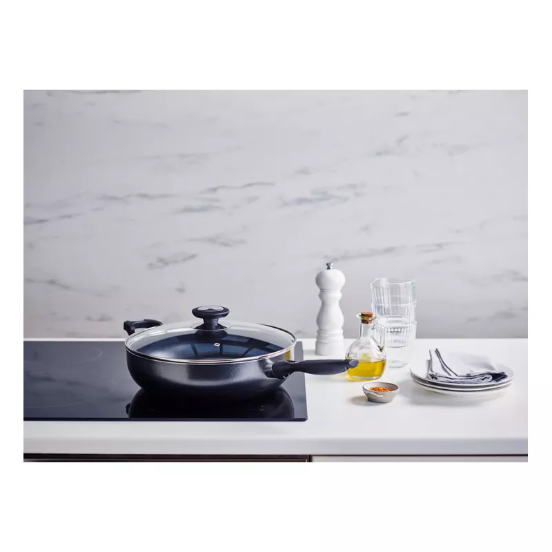 PRO INDUC Sauteuse Corps alu ép 3mm revêtement céramique Induction + Couvercle BEKA D28