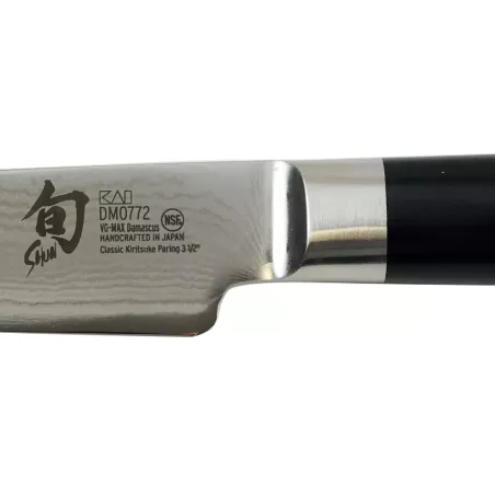 Kai Shun Classic Ensemble De Carving Japonais - Couteau De Carving 20 Cm Damas 32 Couches Noyau VG Max - 61 (±1) HRC - Fourchette De Carving 16,5 Cm Dents En Acier Couteaux Steack