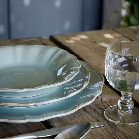 ALENTEJO Assiette plate en Grès D30 Vert celadon COSTA NOVA