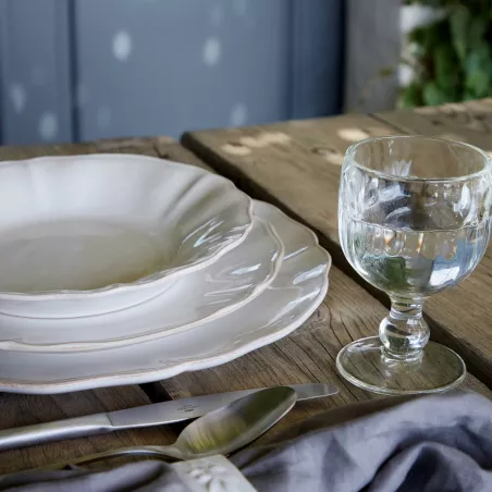 ALENTEJO Assiette creuse en Grès D25 Blanche COSTA NOVA