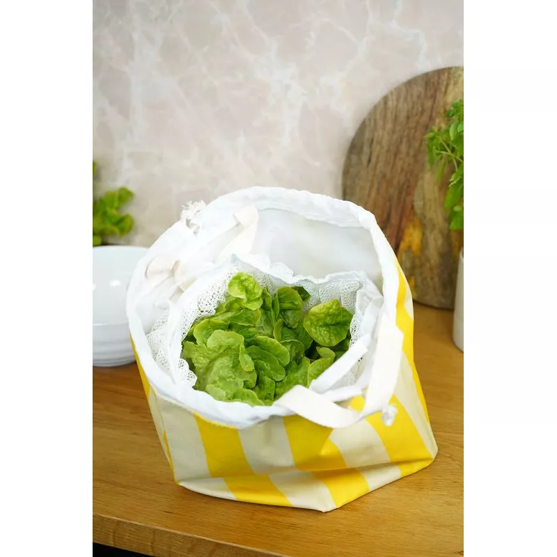 Essoreuse à salade vintage jaune - La Roue du Passé