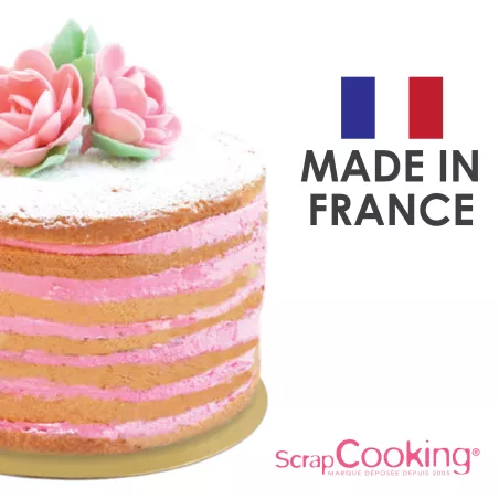 6 Supports gâteaux or/noir 24 cm  ScrapCooking