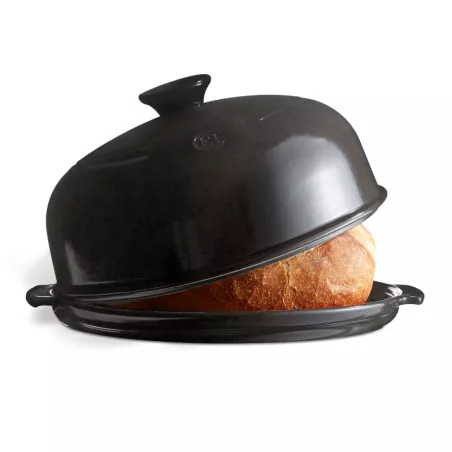 LE PAIN Coffret  cloche Moule à pain Les Secrets d´Emile HENRY NOIR Fusain VPC