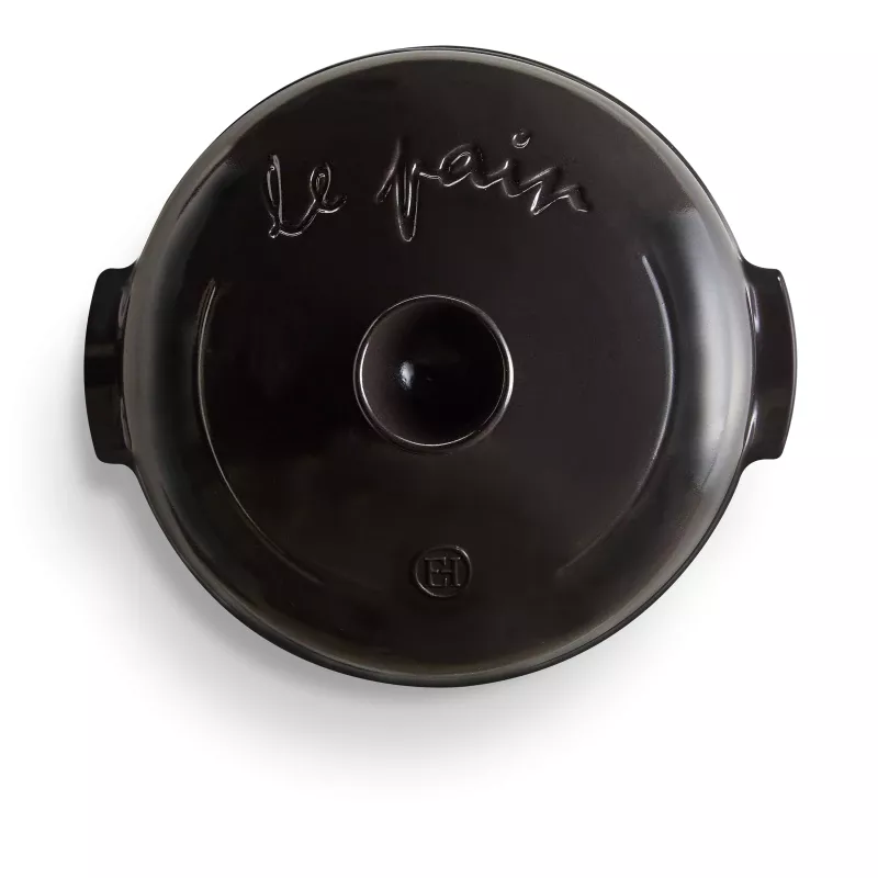 LE PAIN Coffret  cloche Moule à pain Les Secrets d´Emile HENRY NOIR Fusain VPC