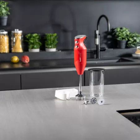 BAMIX Mixeur Plongeant M200 Mono Rouge