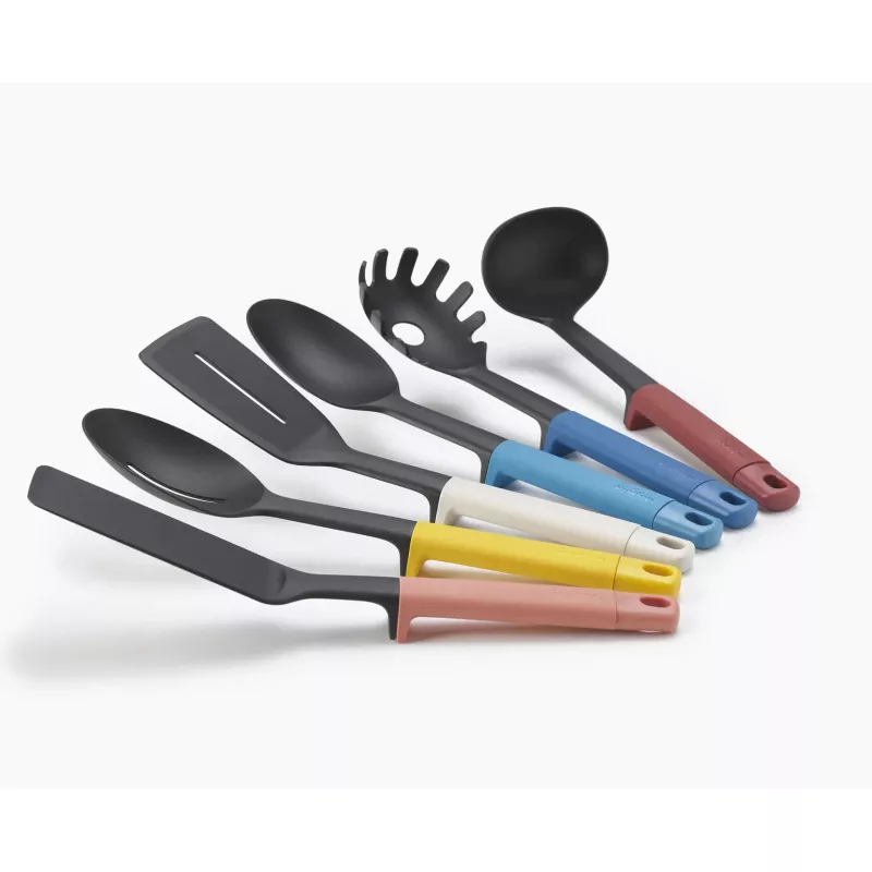 Ensemble Ustensiles Cuisine Enfant Casdon Joseph Elevate – 6 Pièces Colorées Avec Support Rotatif – Cadeau Pour 3 Ans Et Plus