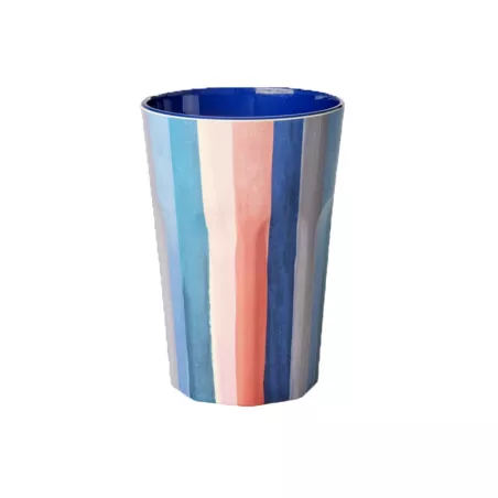 Verre en mélamine Grand 400 ml RICE Rayures New York