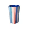 Verre en mélamine Grand 400 ml RICE Rayures New York