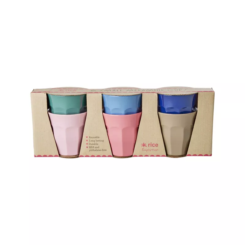 Verre en mélamine Medium 250ml RICE Set de 6 couleurs assorties "A New York Minute"