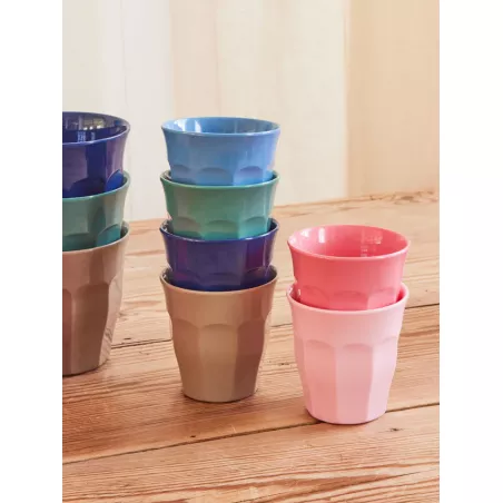 Verre en mélamine Medium 250ml RICE Set de 6 couleurs assorties "A New York Minute"