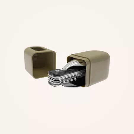 AKINOD 13H25 Set de couverts pliants multifonctions inox nomades HIBISCUS