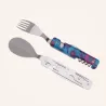 AKINOD 13H25 Set de couverts pliants multifonctions inox nomades HIBISCUS