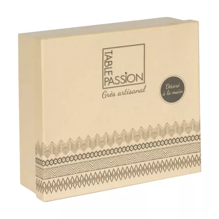 NELSON Coffret de 4 coquetiers en Grès TABLE PASSION
