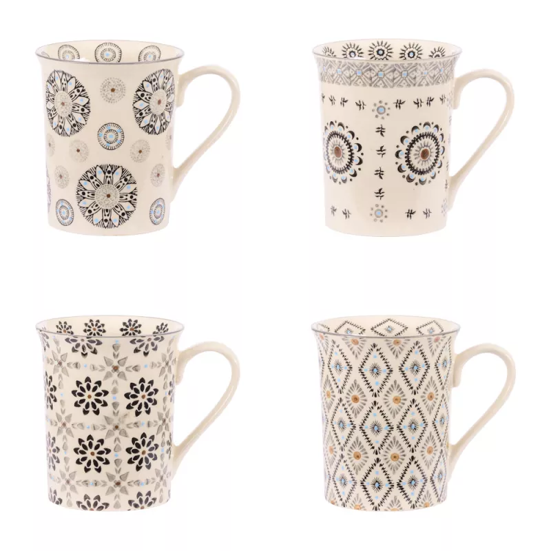 Coffret de 4 mugs Taiana 31 cl - Table Passion