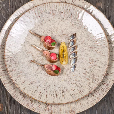 AKARIS Assiette plate en...